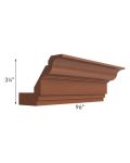 Phoenix Caramel Glaze Classic Crown Molding (3-1/4" Height)