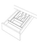 Small Cutlery Divider (Trimmable)