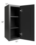 Kingston Steel Grey Shaker 12x30 Wall Cabinet