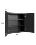 Kingston Steel Grey Shaker 30x30 Wall Cabinet