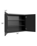 Kingston Steel Grey Shaker 36x30 Wall Cabinet