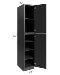 Kingston Steel Grey Shaker 18x96x27 Wall Pantry Cabinet