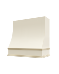 Cambridge Antique White Glaze Charlotte Sloped Smooth Hood with Classic Molding