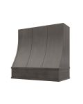 Charcoal Grey Shaker Charlotte Strapped Sloped Hood with Block Molding