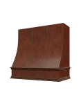 Cambridge Saddle Glaze Charlotte Strapped Sloped Hood with Classic Molding