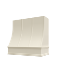 Linen Shaker Charlotte Strapped Sloped Hood with Classic Molding