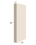 Midtown Cream Shaker 3x30 Wall Column (12" depth)