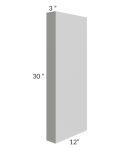 Midtown Painted Grey Shaker 3x30 Wall Column (12" depth)