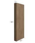 Midtown Mocha Shaker 3x36 Wall Column (12" depth)