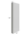 Midtown Painted Grey Shaker 3x36 Wall Column (12" depth)