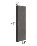 Midtown Dark Grey Shaker 3x42 Wall Column