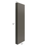 Midtown Graphite Black Shaker 3x42 Wall Column (12" depth)