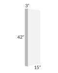 Portland White 3x42 Wall Column