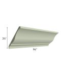 Midtown Pistachio Green Shaker Large Crown Molding