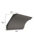 Midtown Dark Grey Shaker Large Cove Crown Molding