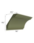 Midtown Hunter Green Shaker Large Cove Crown Molding