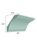 Midtown Mint Green Shaker Large Cove Crown Molding
