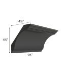 Vienna Black Large Cove Crown Molding
