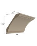 Tuscan Oyster Extra Large Cove Crown Molding
