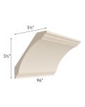 Midtown Cream Shaker Extra Large Cove Crown Molding
