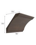 Vienna Kona Brown Extra Large Cove Crown Molding