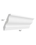Vail White Shaker 96" Crown Molding