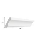 Alpine White Shaker 96" Crown Molding