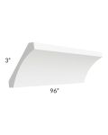 Dakota White Cove Crown Molding