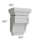 Tuscan Painted Grey Small Corbel