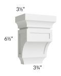 Salem White Small Corbel