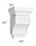Vail White Shaker Small Corbel