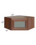 Cambridge Saddle Glaze 24x12 Decorative Wall Diagonal Corner Cabinet