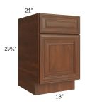 Cambridge Saddle Glaze 18" Drawer File Base Cabinet