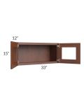 Cambridge Saddle Glaze 33x15 Decorative Wall Cabinet