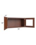 Cambridge Saddle Glaze 36x18 Decorative Wall Cabinet
