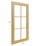 Heritage Amber Shaker 21x42 Glass Door