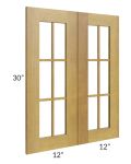 Heritage Amber Shaker 24x30 Glass Door
