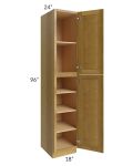 Heritage Amber Shaker 18x96 Utility Cabinet