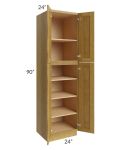 Heritage Amber Shaker 24x90 Utility Cabinet