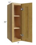 Heritage Amber Shaker 09x30 Wall Cabinet