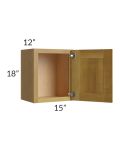 Heritage Amber Shaker 15x18 Wall Cabinet