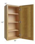 Heritage Amber Shaker 18x42 Wall Cabinet