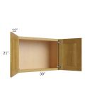 Heritage Amber Shaker 30x21 Wall Cabinet