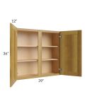 Heritage Amber Shaker 39x36 Wall Cabinet