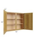 Heritage Amber Shaker 42x36 Wall Cabinet