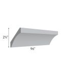 Asheville Grey Shaker 8' Curved Crown Molding