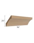 Township Rift Oak 8' Curved Crown Molding