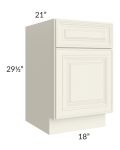 Cambridge Antique White Glaze 18" Drawer File Base Cabinet