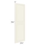 Cambridge Antique White Glaze 24x84 Tall Decorative Door Set