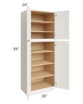Cambridge Antique White Glaze 30x84x24 Wall Pantry Cabinet - Out of stock through September